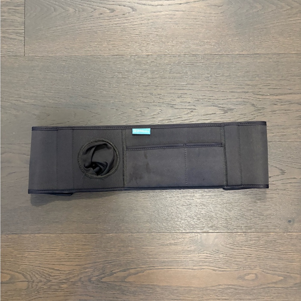 Uppababy black stroller organizer with built in cup holder EUC